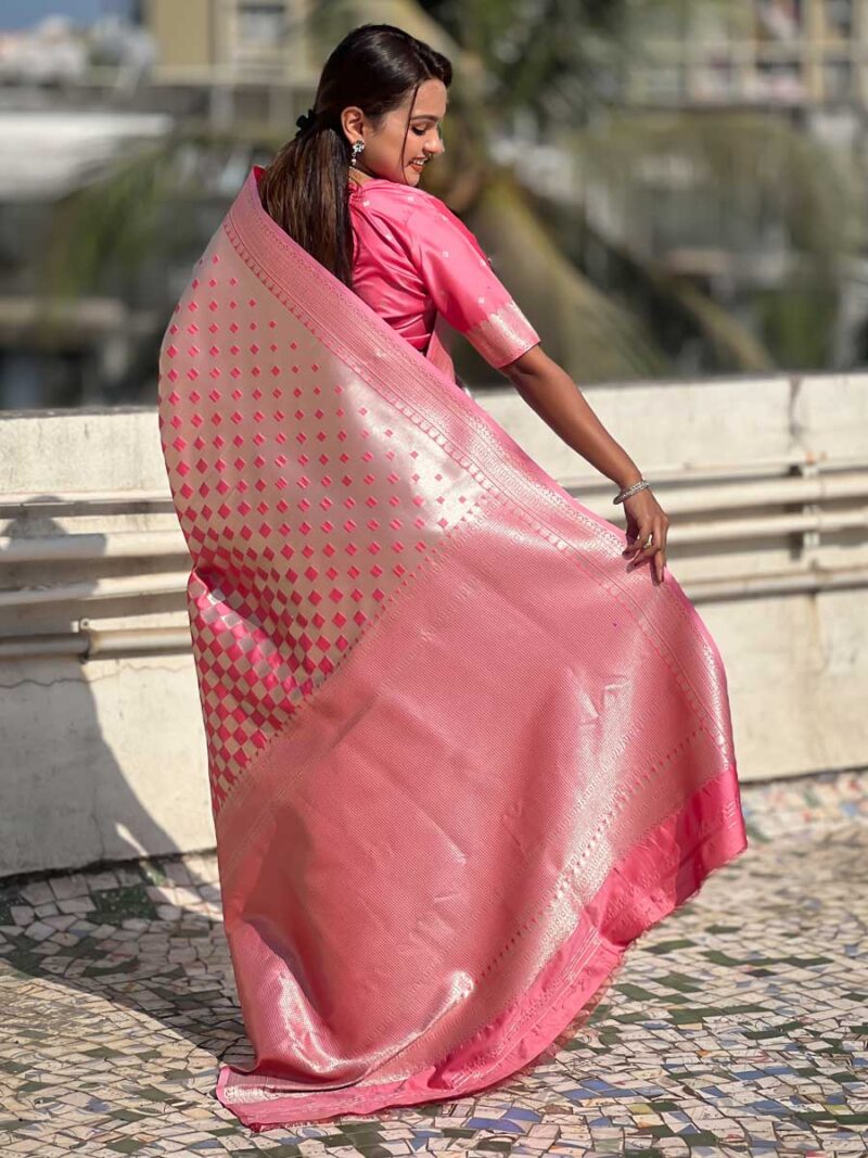 Pink Color Pink Saree - Image 2
