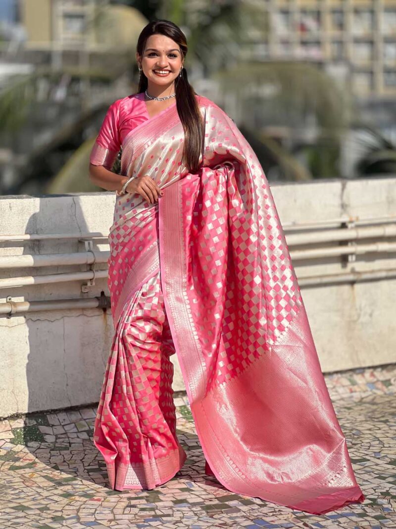 Pink Color Pink Saree