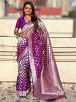 Purple Color Purple Saree