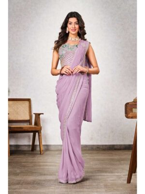 Pink Color Pink Saree