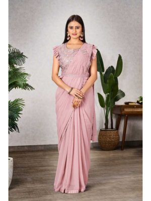 Pink Color Pink Saree
