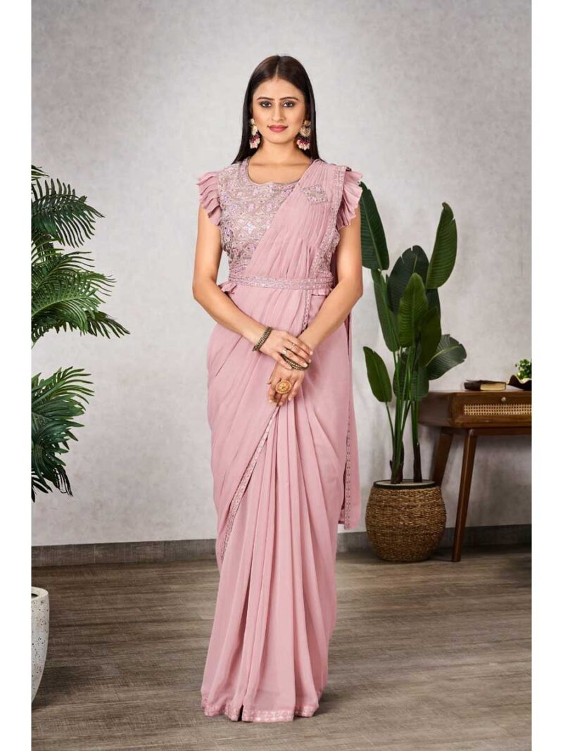 Pink Color Pink Saree