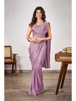 Mauve Color Mauve Saree