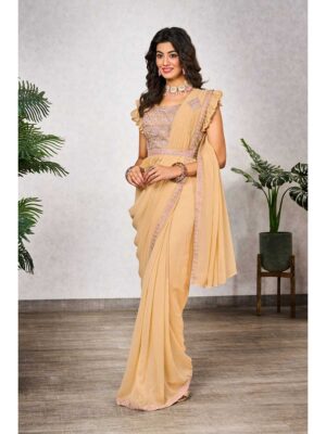 Yellow Color Yellow Saree
