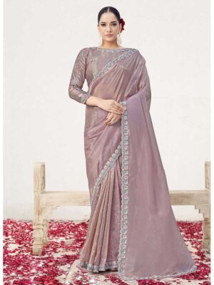 Onion Color Onion Saree