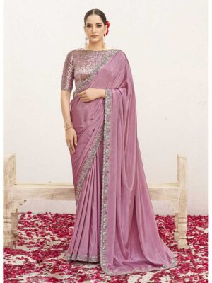 Pink Color Pink Saree