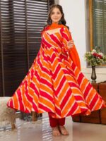 Orange Color Readymade Salwar Suit