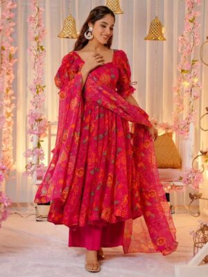 Pink Color Readymade Salwar Suit