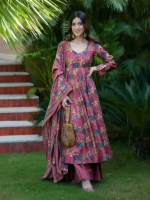 Pink Color Readymade Salwar Suit