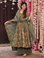 Green Color Readymade Salwar Suit