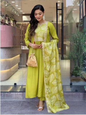 Lemon Color Readymade Salwar Suit