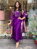 Purple Color Readymade Salwar Suit