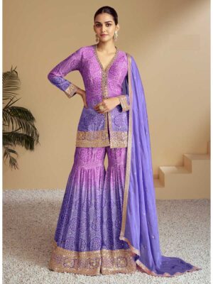 Violet Color Salwar Suit
