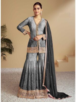Grey Color Salwar Suit