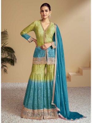 Sky Color Salwar Suit