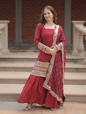 Gajri Color Readymade Salwar Suit