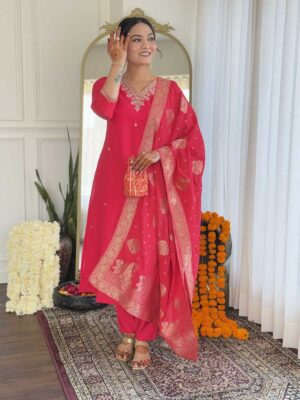 Pink Color Readymade Salwar Suit