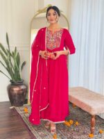 Red Color Readymade Salwar Suit