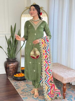 Pista Color Readymade Salwar Suit