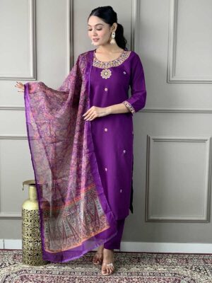 Wine Color Readymade Salwar Suit