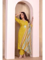 Yellow Color Readymade Salwar Suit