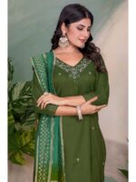 Green Color Readymade Salwar Suit