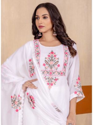 Off White Color Readymade Salwar Suit