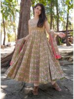 Green Color Readymade Salwar Suit