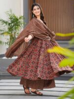 Brown Color Readymade Salwar Suit