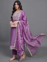 Purple Color Readymade Salwar Suit