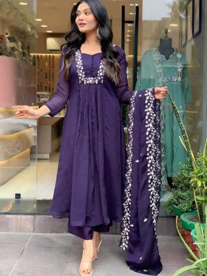 Voilet Color Readymade Salwar Suit