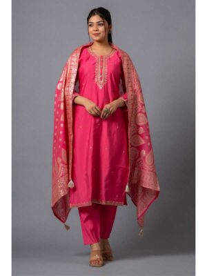 Pink Color Readymade Salwar Suit