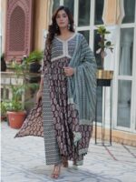 Wine Color Readymade Salwar Suit