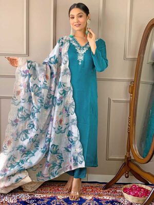 Rama Color Readymade Salwar Suit