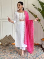 White Color Readymade Salwar Suit