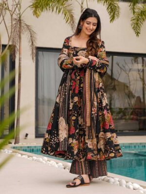 Black Color Readymade Salwar Suit