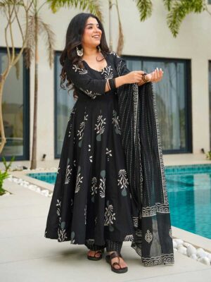Black Color Readymade Salwar Suit