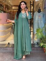 Green Color Readymade Salwar Suit