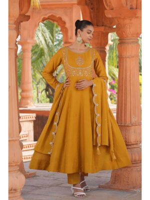Mustard Color Readymade Salwar Suit