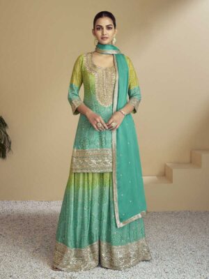 Sea Green Color Salwar Suit