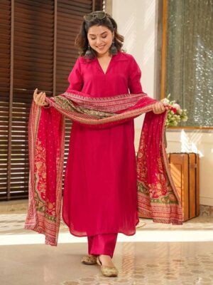 Pink Color Readymade Salwar Suit