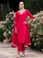 Red Color Readymade Salwar Suit