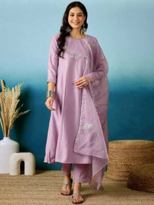 Purple Color Readymade Salwar Suit