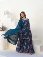 Blue Color Readymade Salwar Suit