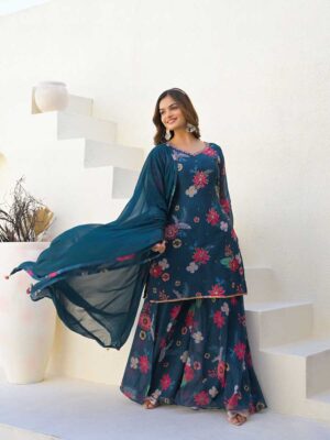 Blue Color Readymade Salwar Suit