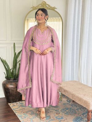 Pink Color Readymade Salwar Suit