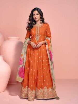 Orange Color Salwar Suit