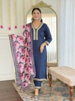 Blue Color Readymade Salwar Suit