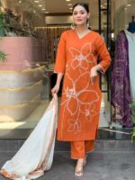 Orange Color Readymade Salwar Suit