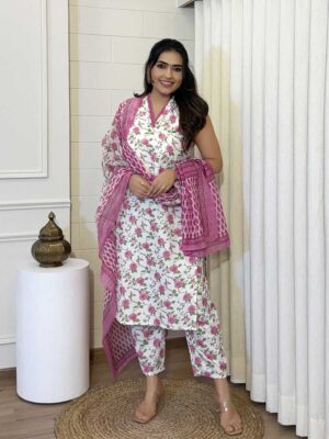 Off White Color Readymade Salwar Suit